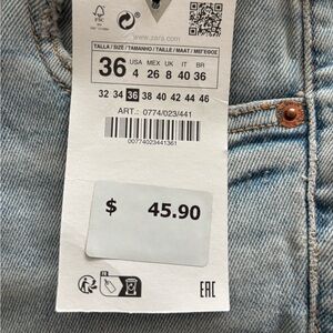 Zara High-Rise Ankle Length, Skinny Jeans, New with Tags
